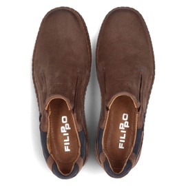 Zapatos de piel Filippo 862L marrón 4