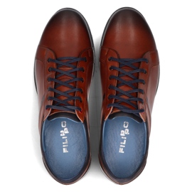 Zapatos de piel Filippo 1703 marrón 4