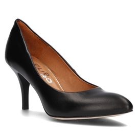 Zapatos de salón Filippo 2108 en piel negro 4