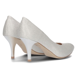 Salones de piel Filippo 2108 plata 4