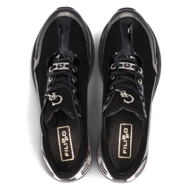 Deportivas de piel Filippo 120 negro 3