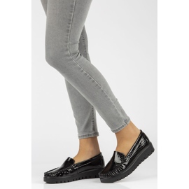 Zapatos de cuero Filippo DP3024 / 21 Bk Cr negro 6