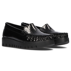 Zapatos de cuero Filippo DP3024 / 21 Bk Cr negro 1 Zapatos de cuero Filippo DP3024 / 21 Bk Cr negro 1