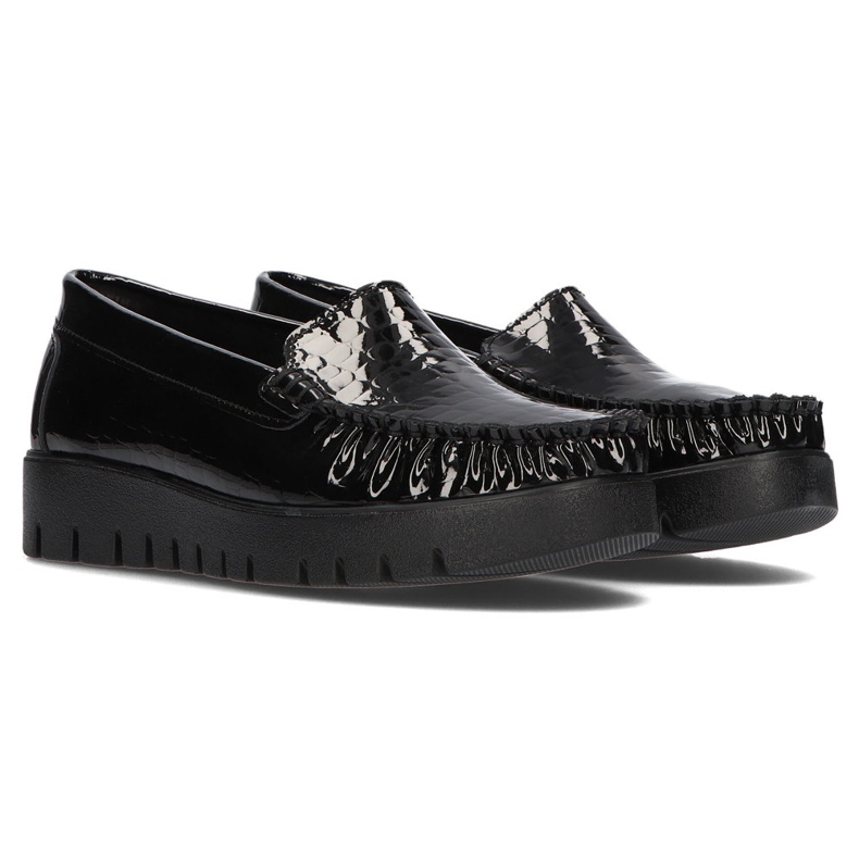 Zapatos de cuero Filippo DP3024 / 21 Bk Cr negro 1 Zapatos de cuero Filippo DP3024 / 21 Bk Cr negro 1