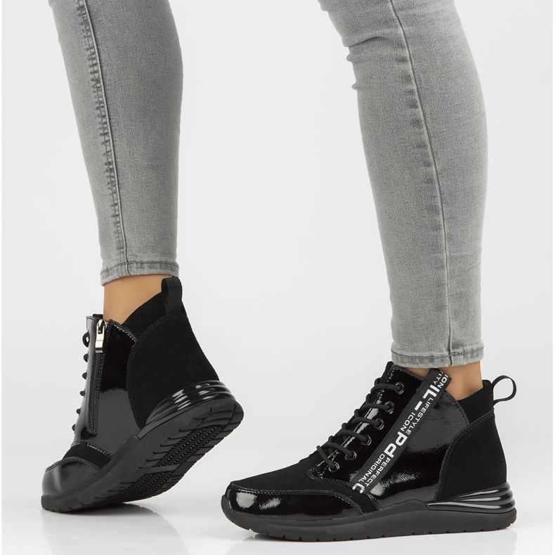 Deportivas de piel Filippo DP3062/21 Bk Negro 1