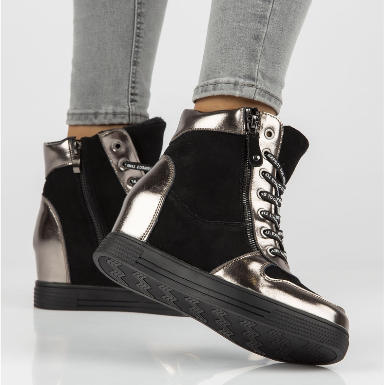 Botines de piel Filippo DBT3148/21 Bk Gn níquel oscuro negro plata 1 Botines de piel Filippo DBT3148/21 Bk Gn níquel oscuro negro plata 1