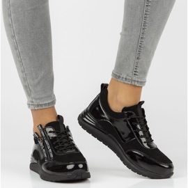 Zapatillas de cuero Filippo DP3149 / 21 Bk negro 8