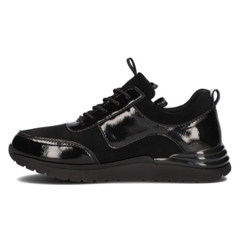 Zapatillas de cuero Filippo DP3149 / 21 Bk negro 3