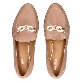 Mocasines en Piel Filippo 4099B Beige 3