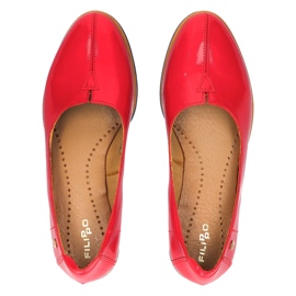 Zapatos de piel Filippo 05035 Rojo 3