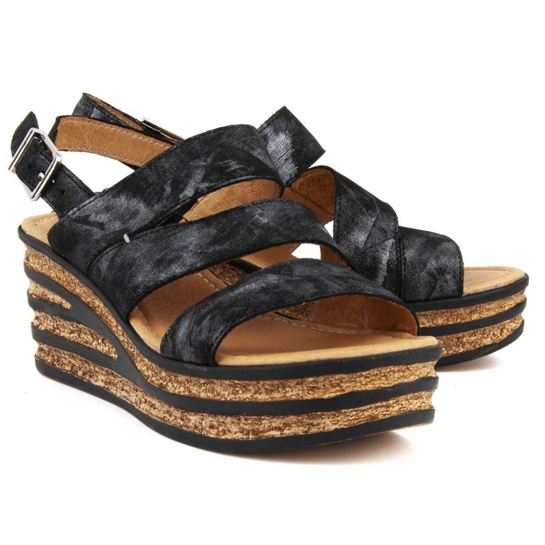 Sandalias Filippo 513 Czarny Mazan negro 1