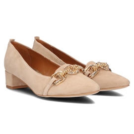 Zapatos de piel Filippo 2109/2 beige 3