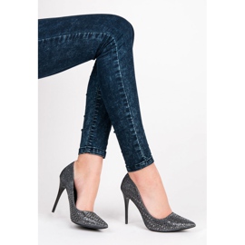 Vinceza Bombas elegantes gris 3