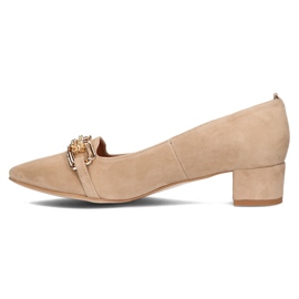 Zapatos de piel Filippo 2109/2 beige 5