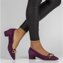 Zapatos de piel Filippo 2109/2 violeta 6