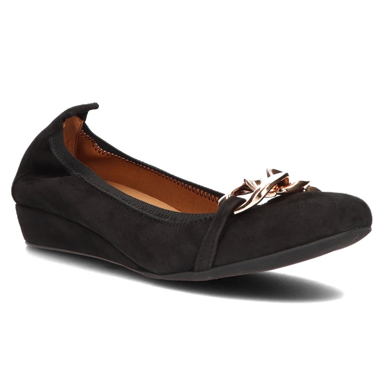 Bailarinas Filippo 894 de piel negro 1