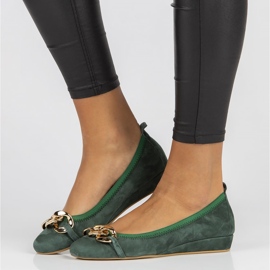 Bailarinas Filippo 894 de piel verde 7