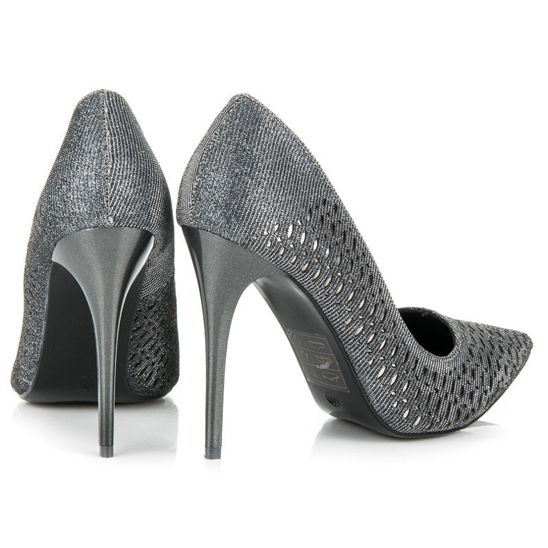 Vinceza Bombas elegantes gris 1