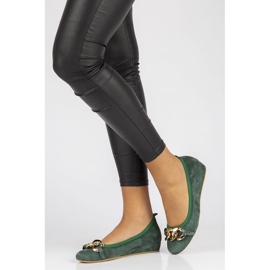 Bailarinas Filippo 894 de piel verde 8