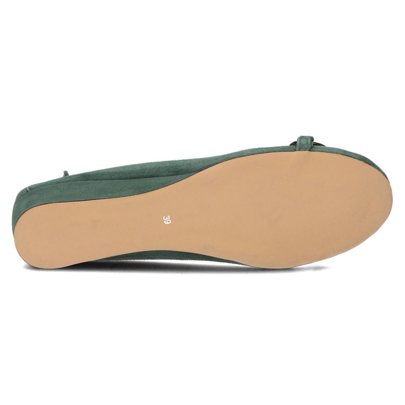 Bailarinas Filippo 894 de piel verde 2