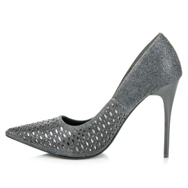 Vinceza Bombas elegantes gris 5