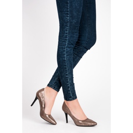 Vinceza Tacones brillantes amarillo 3