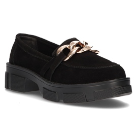 Zapatos de cuero Filippo DP3221/22 Bk S negro 2