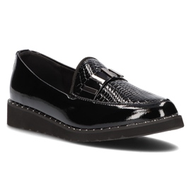 Mocasines de piel Filippo DP1515/22 Bk L negro 3