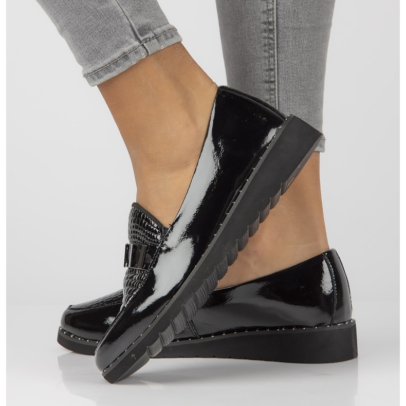 Mocasines de piel Filippo DP1515/22 Bk L negro 2