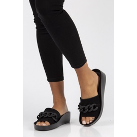 Babuchas de piel Filippo DK3593/22 Bk negro 7