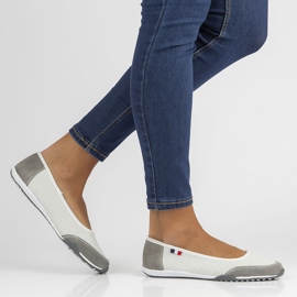 Zapatos de cuero Filippo DP142 / 22 Wh Gr blanco-gris 1