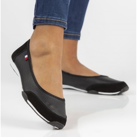 Zapatos de cuero Filippo DP142/22 Bk negro 3