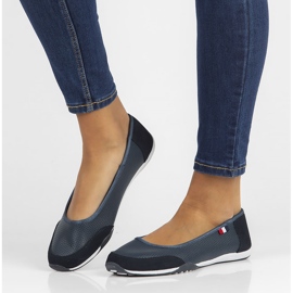 Zapatos de piel Filippo DP142/22 Nv azul marino 3