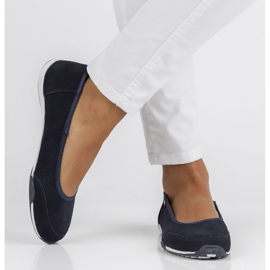 Zapatos de piel Filippo DP143/22 Nv azul marino 5