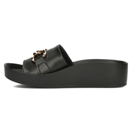 Zapatillas de piel Filippo DK3590/22 Bk negro 5