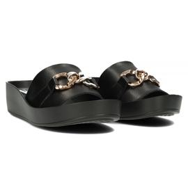 Zapatillas de piel Filippo DK3590/22 Bk negro 6