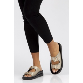 Babuchas de piel Filippo DK3599/22 Go dorado 7