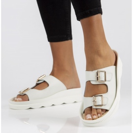 Zapatillas de cuero Filippo DK3599 / 22 Wh blanco 1 Zapatillas de cuero Filippo DK3599 / 22 Wh blanco 1