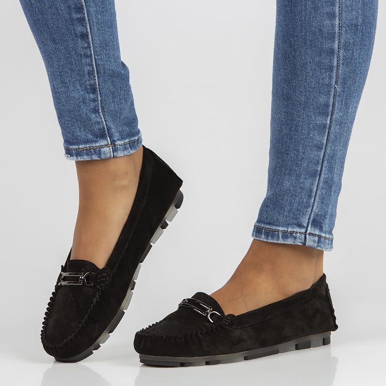 Mocasines en piel Filippo DP1202/22 negro 2