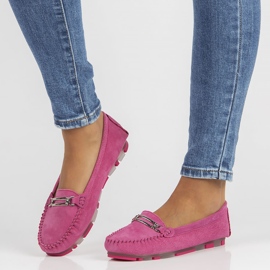 Mocasines de piel Filippo DP1202/22 Fh rosa rosado 1