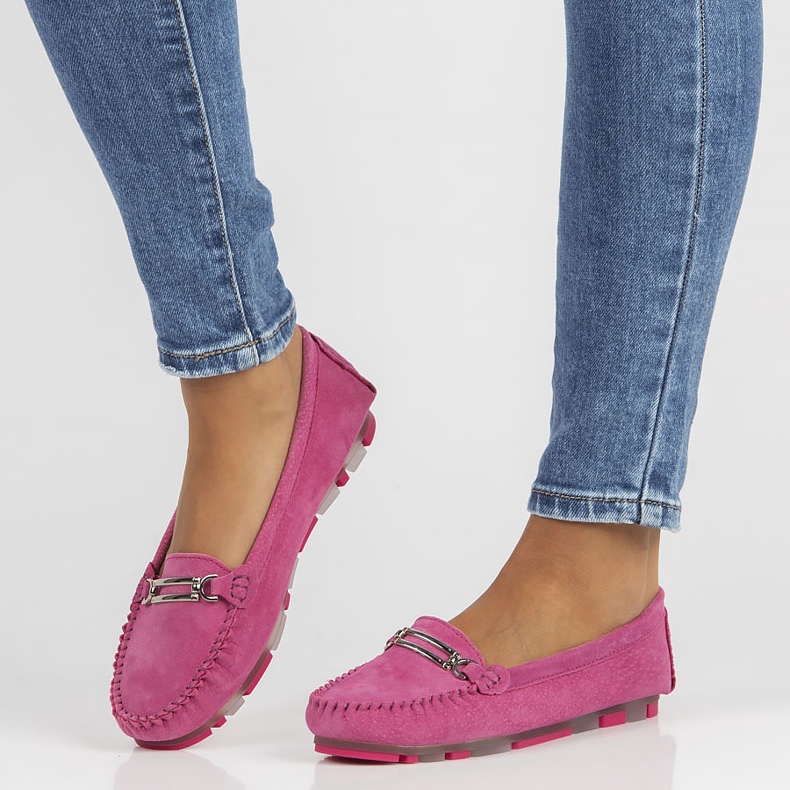 Mocasines de piel Filippo DP1202/22 Fh rosa 1