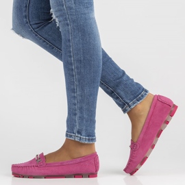 Mocasines de piel Filippo DP1202/22 Fh rosa rosado 2