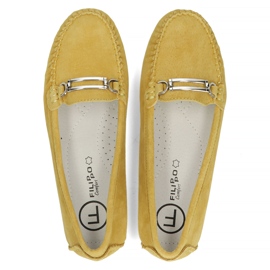 Mocasines de piel Filippo DP1202/22 Yl amarillo 1
