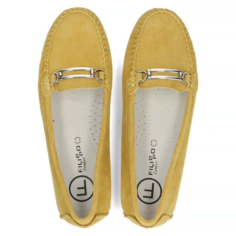 Mocasines de piel Filippo DP1202/22 Yl amarillo 1