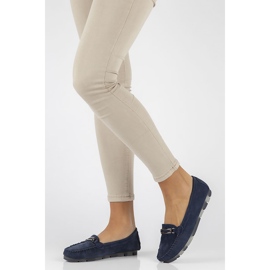 Mocasines de piel Filippo DP1202/22 Nv azul marino 1