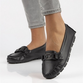 Mocasines de piel Filippo DP3629/22 Bk negro 2