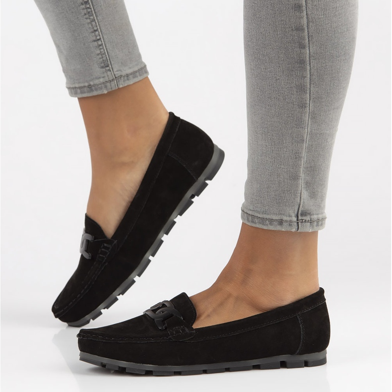 Mocasines de piel Filippo DP3630/22 Bk negro 1