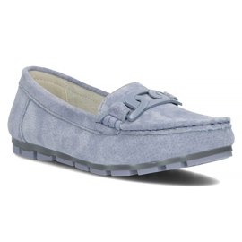 Mocasines de piel Filippo DP3630/22 Bl azul 4