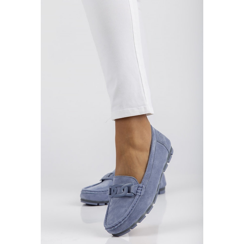 Mocasines de piel Filippo DP3630/22 Bl azul 1