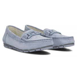 Mocasines de piel Filippo DP3630/22 Bl azul 6